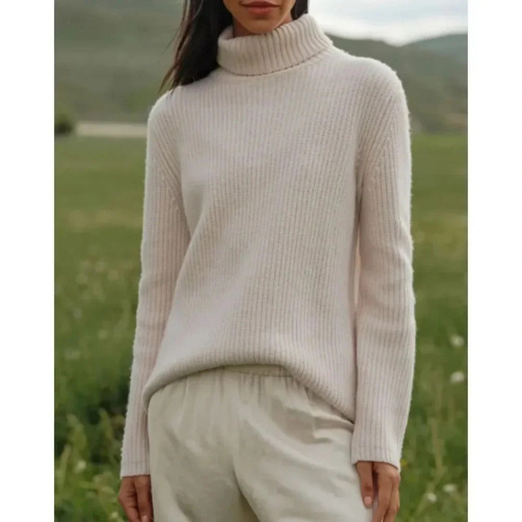 JENNI KAYNE Cashmere Turtleneck Sweater size Small - Picture 1 of 8